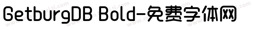 GetburgDB Bold字体转换